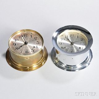 Two Seth Thomas Ship's Bell Clocks