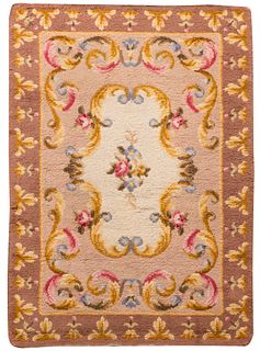 Aubusson carpet; twentieth century. Wool.