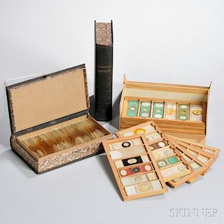 Three Boxes of 19th Century Specimen Slides
