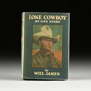 WILL JAMES (1892-1942) A FRIST EDITION BOOK, "Lone Cowboy, My Life Story," NEW YORK, AUGUST 1930,
