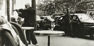 FERNE KOCH (American/Texas 1923-2011) A PHOTOGRAPH, "Rue Royal at Place de la Madeleine," PARIS, 1948,