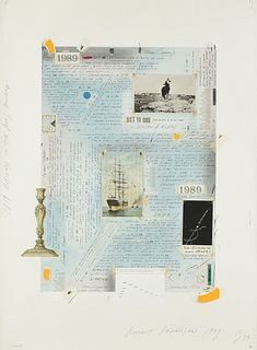 ROBERT PETERSEN (American b. 1945) A COLLAGE PRINT, "Spiral - Business in the Arts Award," 1989,