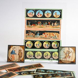 Collection of Hand-colored Magic Lantern Slides