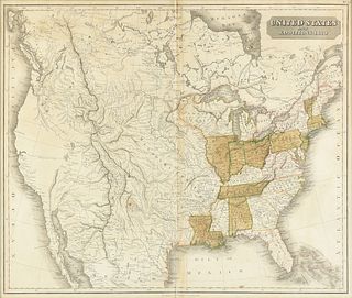 AN AMERICAN EXPANSION MAP, "United States and Additions 1820," EDINBURG, 1820, 
