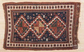 Kazak carpet, ca. 1910, 6'3'' x 3'10''.