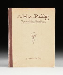 NORMAN LINDSAY (Australian 1879-1969) A BOOK, "The Magic Pudding," SYDNEY, 1918,