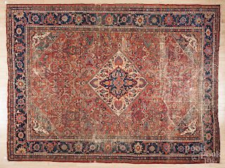 Heriz carpet, early 20th c., 11'7'' x 8'10''.