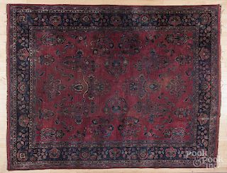 Semi-antique Meshed carpet, 10' x 7'10''.