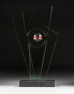 RICHARD SILVER (American 20th/21st Century) A GLASS SCULPTURE, CIRCA 2008,