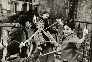 Ã‰DOUARD BOUBAT (French 1923-1999) A PHOTOGRAPH, "Children with Swords,"