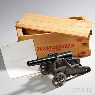 Winchester Signal Cannon and Shipping Crate