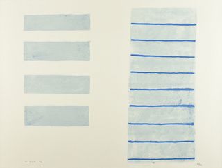 WILLIAM SCOTT (British 1913-1989) A PRINT, "Equals," FROM "A Poem for Alexander," 1972,