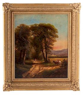 Landscape with Horse and Rider by Samuel P. Dyke 