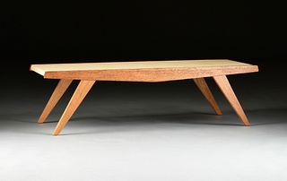 A MID-CENTURY MODERN TEAK COFFEE TABLE, PROBABLY AMERICAN, EARLY 1960s, 