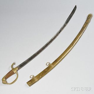 French First Empire General Staff Saber and Scabbard