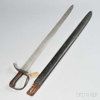 Iron-hilt Sword and Wooden Scabbard