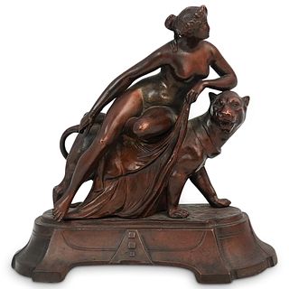 After Johann Heinrich von Dannecker (German, 1758-1841) "Ariadne On The Panther" Bronze
