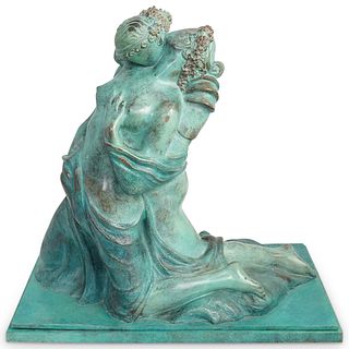 Alba Gonzales (20th Century, Italy) Erotic Bronze Sculpture