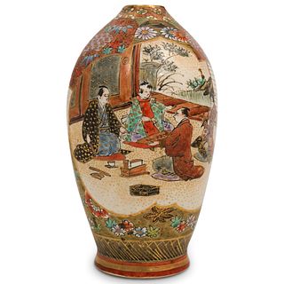 Antique Satsuma Porcelain Vase