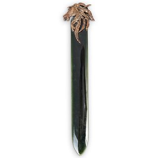 Chaumet 18k Gold and Jade Letter Opener