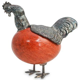 Camusso Sterling & Marble Rooster