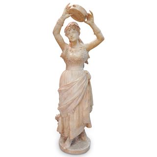 E. Battiglia Figural Alabaster sculpture