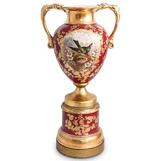 Large Royal Vienna Style Porcelain Vase