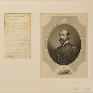Framed, Signed Letter from General George Gordon Meade