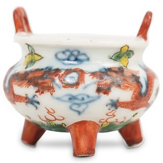 Antique Chinese Miniature Porcelain Censor