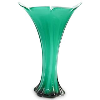 Art Nouveau Style Green Large Vase