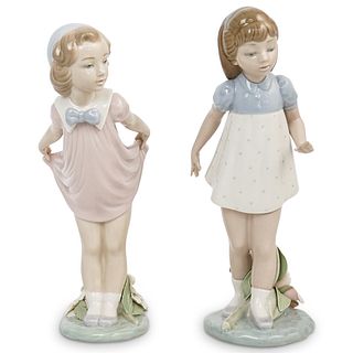 (2Pc) Lladro Porcelain Figural Grouping