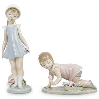 (2Pc) Lladro Porcelain Figural Grouping