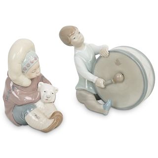 (2 Pc) A Pair of Lladro Porcelain Figurines