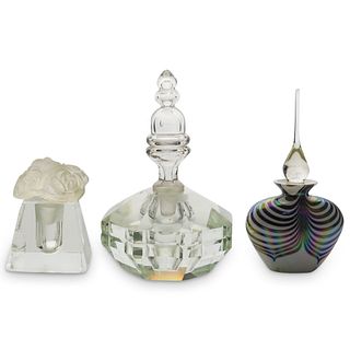 (3 Pc) Perfume Glass Bottles Grouping Set