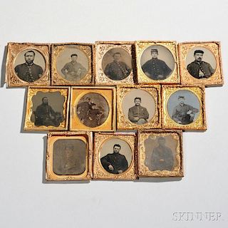 Twelve Civil War Tintypes