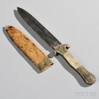 Small Sheffield Knife and Scabbard