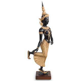 Bronze Thai Dancer Statue
