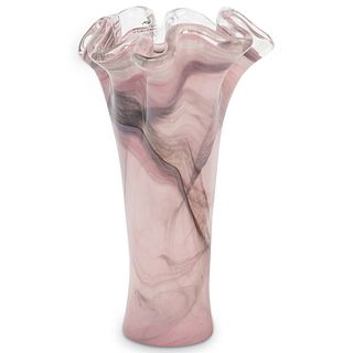 Murano Mauve Glass Vase
