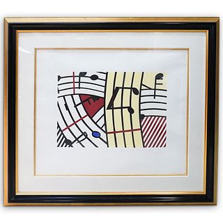 Roy Lichtenstein (1923-1997) "Composition IV" Screenprint