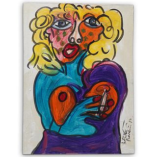 Peter Keil (German, 1942) "Marilyn Monroe" Abstract Painting
