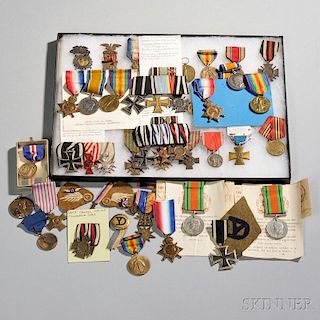 Group of WWI and Other Military Medals