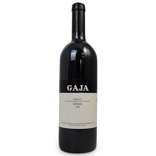 1989 Gaja Barolo Sperss Red Wine Bottle