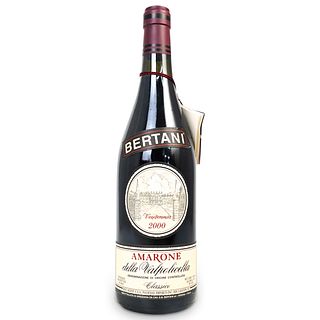 2000 Bertani Amarone Classico Red Wine Bottle