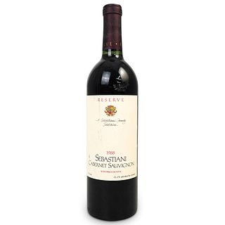 1988 Sebastiani Red Wine Bottle