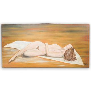 Erotic Nude Oil On Canvas