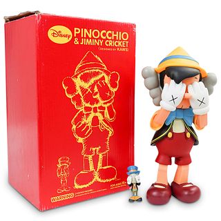 KAWS Style Pinocchio & Jiminy Cricket Figures