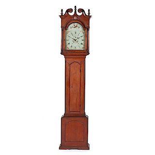 Chippendale Tall Case Clock in Cherry 
