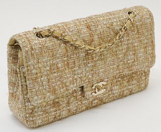 Chanel Tweed Medium Classic 2.55 Flap Bag