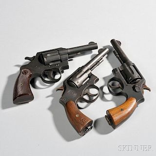 Three .38 Caliber Service Revolvers