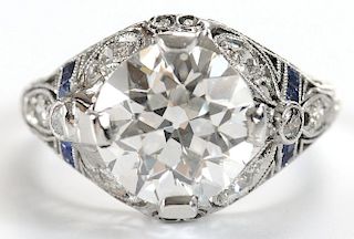Vintage 3.45 Carat Diamond Ring